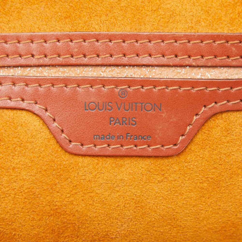 LOUIS VUITTON Authentic Brown Leather Backpack - Picture 8 of 8